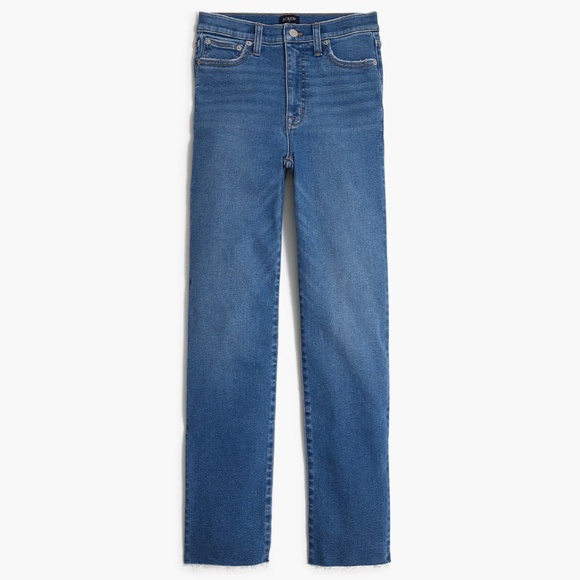 JCREW Size 31 Stovepipe Jeans with Cut Hem in Signature Stretch+ $118 CB351 - Picture 1 of 6